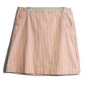 Talbots Pink Striped Stretch A-Line Skirt *Host P… - image 1